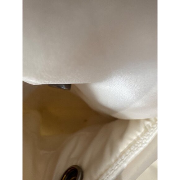 J.Crew Womens White Puffer Vest Size M Quilted Down Button Front Sleeveless Warm - Picture 5 of 13